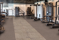 Procedo Maxime Plus Rubber Flooring in a hotel gym